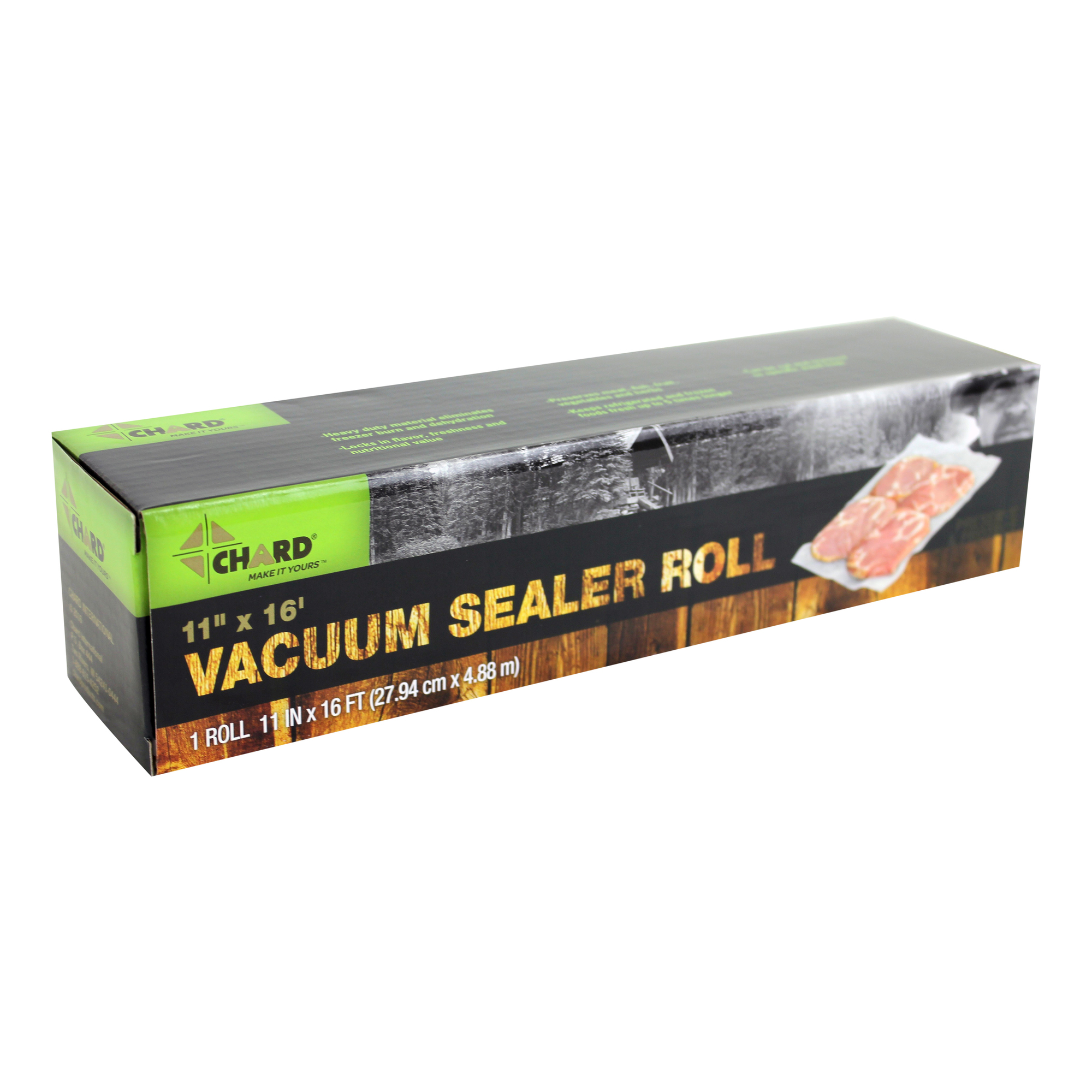Chard Vacuum Sealer Roll 11in. X 16ft. Long, Width 11 in, Length 192 in, Rolls Included (qty.) 1, Model# VSR-1116